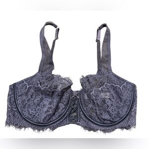 Victoria’s Secret Dream Angels Push up unlined lace bra size 36D purple